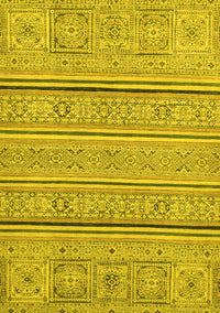 Abstract Yellow Modern Rug, abs2457yw