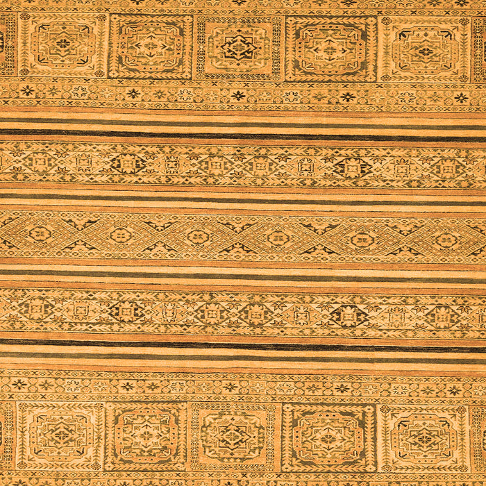 Square Machine Washable Abstract Orange Modern Area Rugs, wshabs2457org