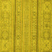 Square Abstract Yellow Modern Rug, abs2457yw