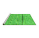 Sideview of Machine Washable Abstract Green Modern Area Rugs, wshabs2457grn