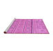 Sideview of Machine Washable Abstract Pink Modern Rug, wshabs2457pnk