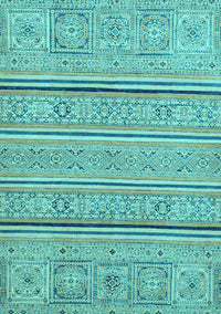 Abstract Light Blue Modern Rug, abs2457lblu