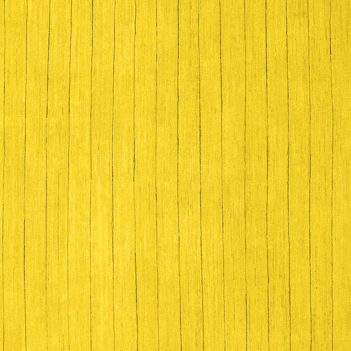 Square Solid Yellow Modern Rug, abs2458yw