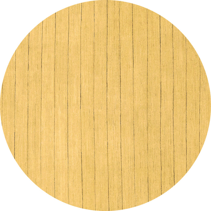 Round Machine Washable Solid Brown Modern Rug, wshabs2458brn