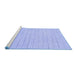 Sideview of Machine Washable Solid Blue Modern Rug, wshabs2458blu