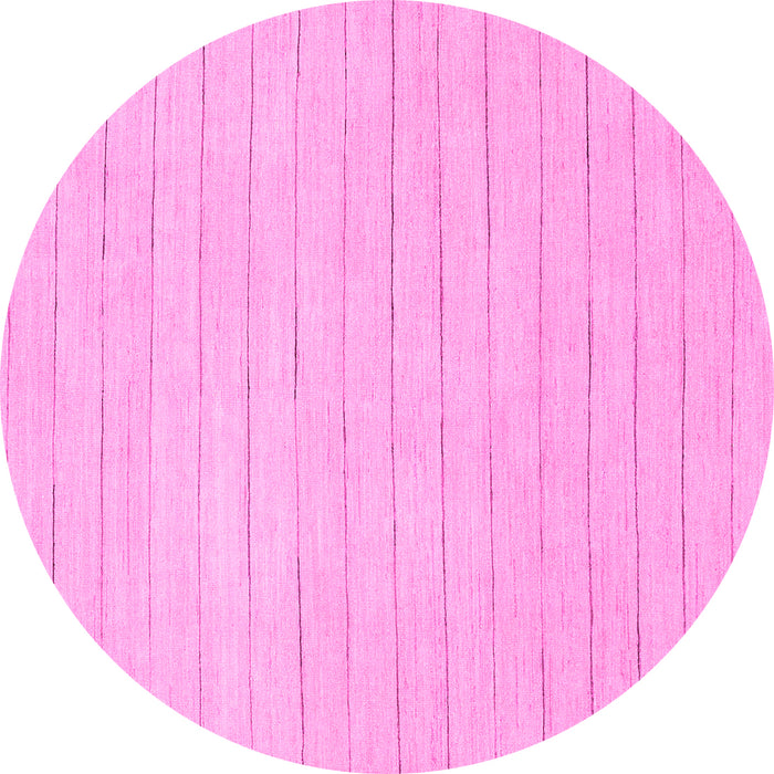 Round Solid Pink Modern Rug, abs2458pnk