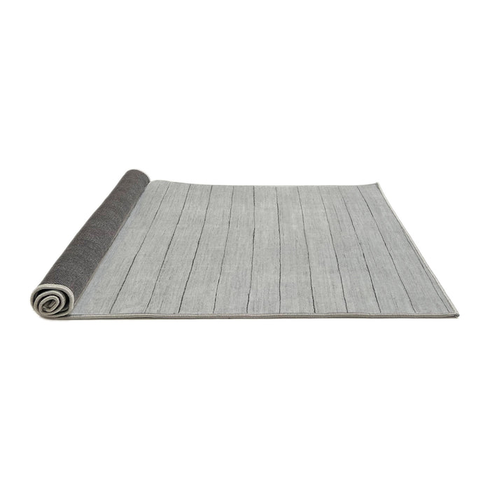 Sideview of Solid Gray Modern Rug, abs2458gry