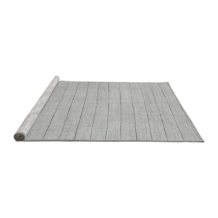 Sideview of Machine Washable Solid Gray Modern Rug, wshabs2458gry