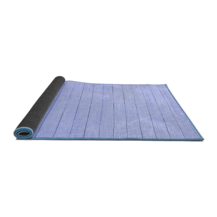 Sideview of Solid Blue Modern Rug, abs2458blu