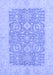 Machine Washable Oriental Blue Traditional Rug, wshabs2459blu