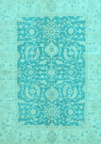 Oriental Light Blue Traditional Rug, abs2459lblu