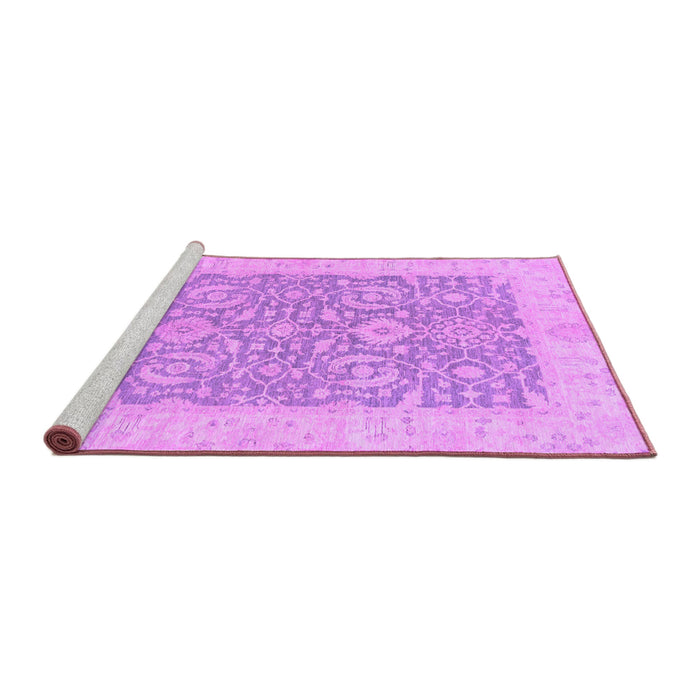 Sideview of Machine Washable Oriental Purple Traditional Area Rugs, wshabs2459pur