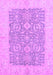 Oriental Purple Traditional Rug, abs2459pur