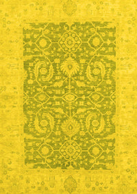 Oriental Yellow Traditional Rug, abs2459yw