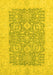 Oriental Yellow Traditional Rug, abs2459yw