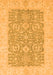 Machine Washable Oriental Orange Traditional Area Rugs, wshabs2459org