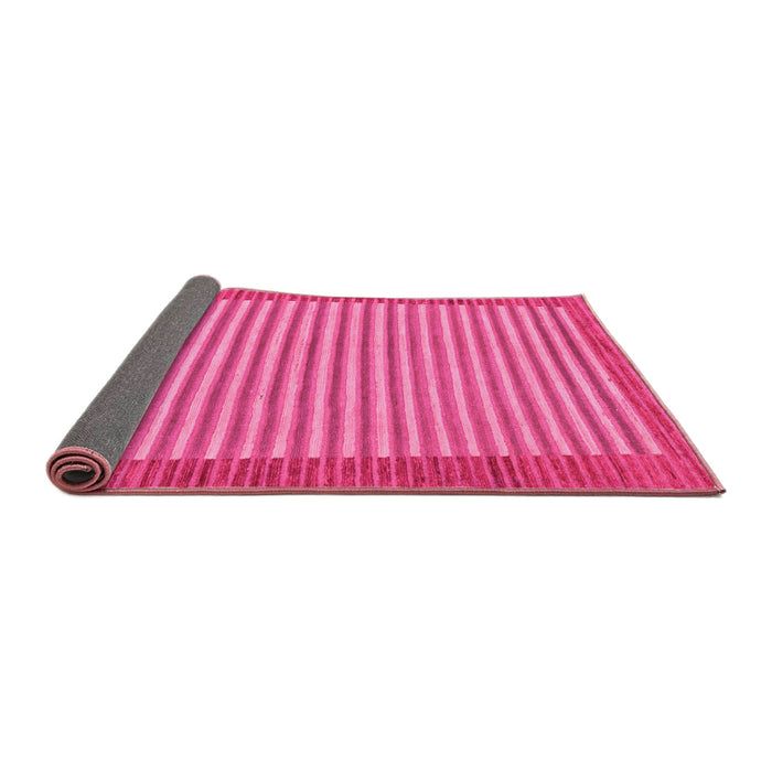 Sideview of Abstract Pink Modern Rug, abs245pnk