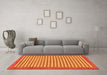 Machine Washable Abstract Orange Modern Area Rugs in a Living Room, wshabs245org