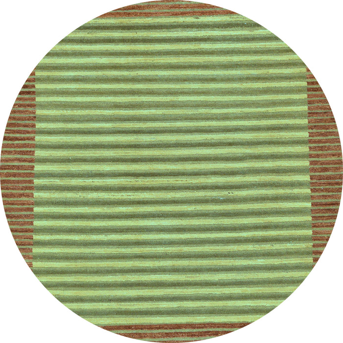 Round Machine Washable Abstract Light Blue Modern Rug, wshabs245lblu