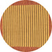 Round Abstract Brown Modern Rug, abs245brn