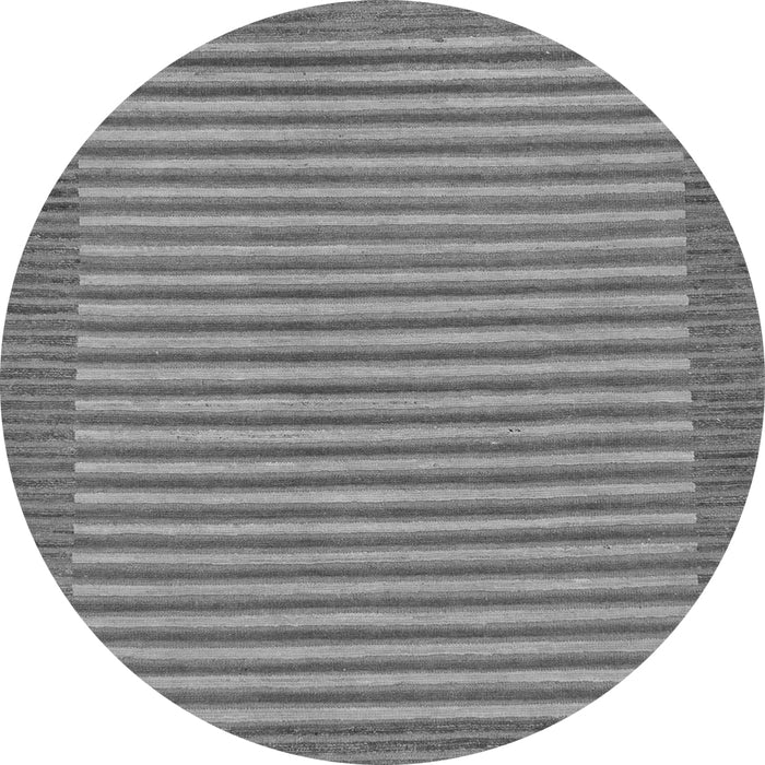 Round Machine Washable Abstract Gray Modern Rug, wshabs245gry