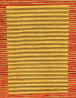 Machine Washable Abstract Orange Red Rug, wshabs245