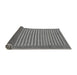 Sideview of Abstract Gray Modern Rug, abs245gry