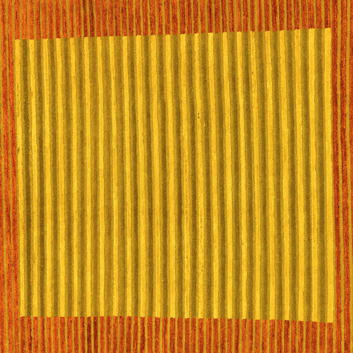 Square Abstract Yellow Modern Rug, abs245yw