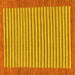 Square Abstract Yellow Modern Rug, abs245yw