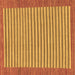 Square Machine Washable Abstract Brown Modern Rug, wshabs245brn