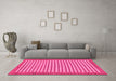 Machine Washable Abstract Pink Modern Rug in a Living Room, wshabs245pnk