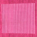 Square Machine Washable Abstract Pink Modern Rug, wshabs245pnk