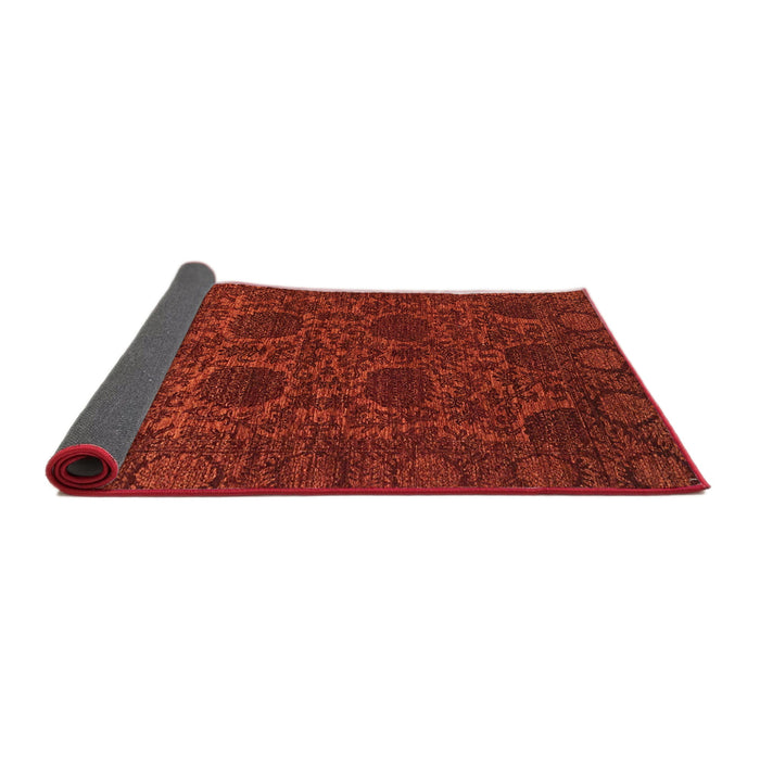 Sideview of Abstract Red Modern Rug, abs2460