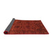 Sideview of Abstract Red Modern Rug, abs2460