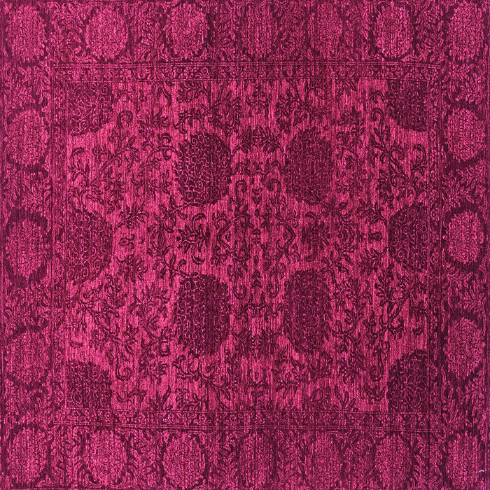 Square Machine Washable Abstract Pink Modern Rug, wshabs2460pnk