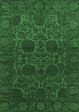 Abstract Emerald Green Modern Rug, abs2460emgrn