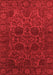 Abstract Red Modern Area Rugs