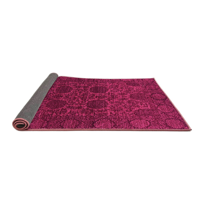 Sideview of Abstract Pink Modern Rug, abs2460pnk