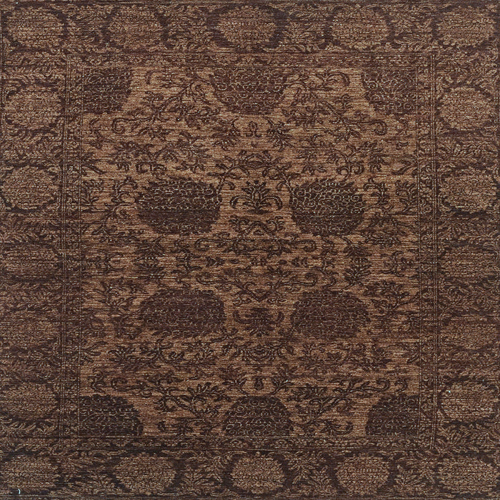 Square Abstract Light Blue Modern Rug, abs2460lblu