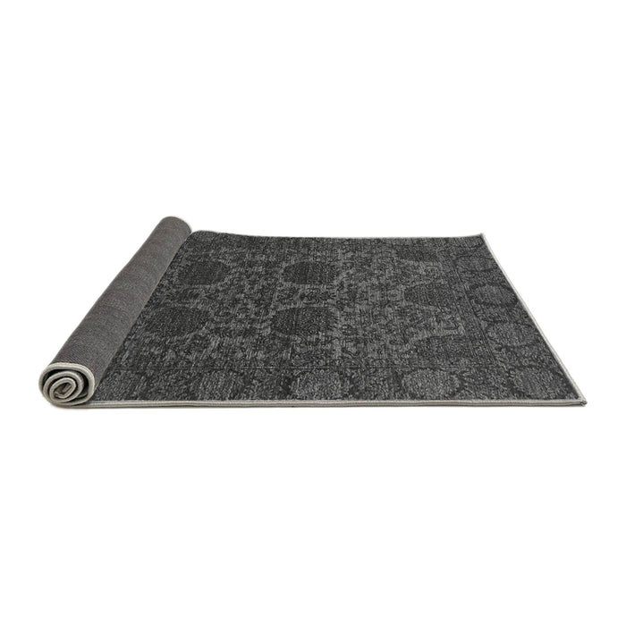 Sideview of Abstract Gray Modern Rug, abs2460gry