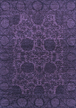 Abstract Blue Modern Rug, abs2460blu