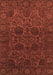 Machine Washable Abstract Brown Modern Rug, wshabs2460brn