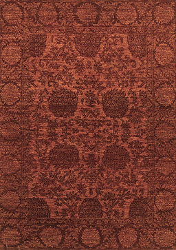 Abstract Brown Modern Rug, abs2460brn