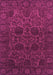 Machine Washable Abstract Purple Modern Area Rugs, wshabs2460pur