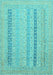 Abstract Light Blue Modern Rug, abs2461lblu