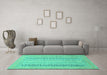 Machine Washable Abstract Turquoise Modern Area Rugs in a Living Room,, wshabs2461turq