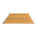 Sideview of Machine Washable Abstract Orange Modern Area Rugs, wshabs2461org