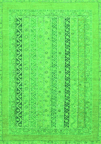 Abstract Green Modern Rug, abs2461grn