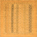 Square Abstract Orange Modern Rug, abs2461org