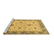 Sideview of Machine Washable Oriental Brown Traditional Rug, wshabs2462brn